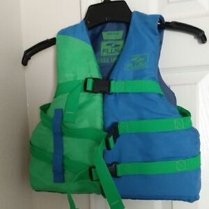 Blue and Green Kids Life Vest